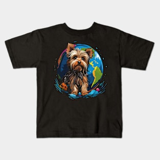 Yorkshire Terrier Earth Day Kids T-Shirt